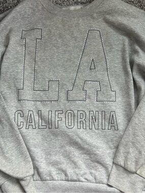 Grey "LA California" Crewneck Sweatshirt